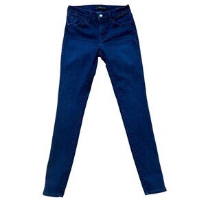 Mavi gold Adriana Mid-Rise Super Skinny Jeans Womens Size 27 Dark Blue